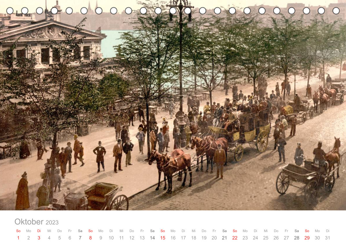 Deutschland um 1900 (Tischkalender 2023 DIN A5 quer)