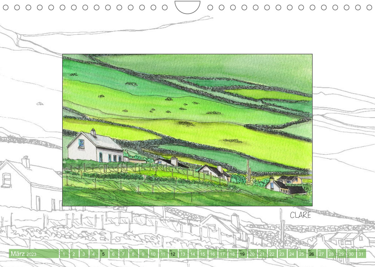 IRLAND - CARNET DE VOYAGE (Wandkalender 2023 DIN A4 quer)