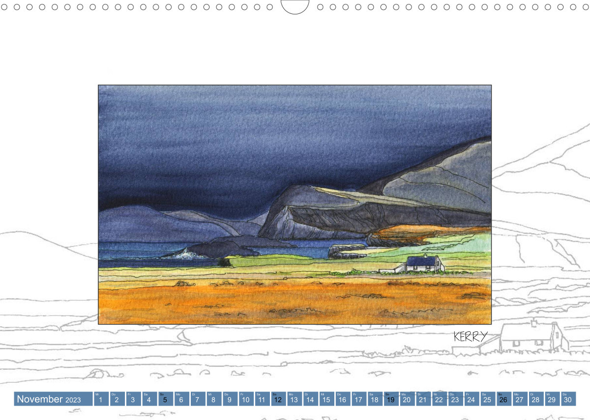 IRLAND - CARNET DE VOYAGE (Wandkalender 2023 DIN A3 quer)