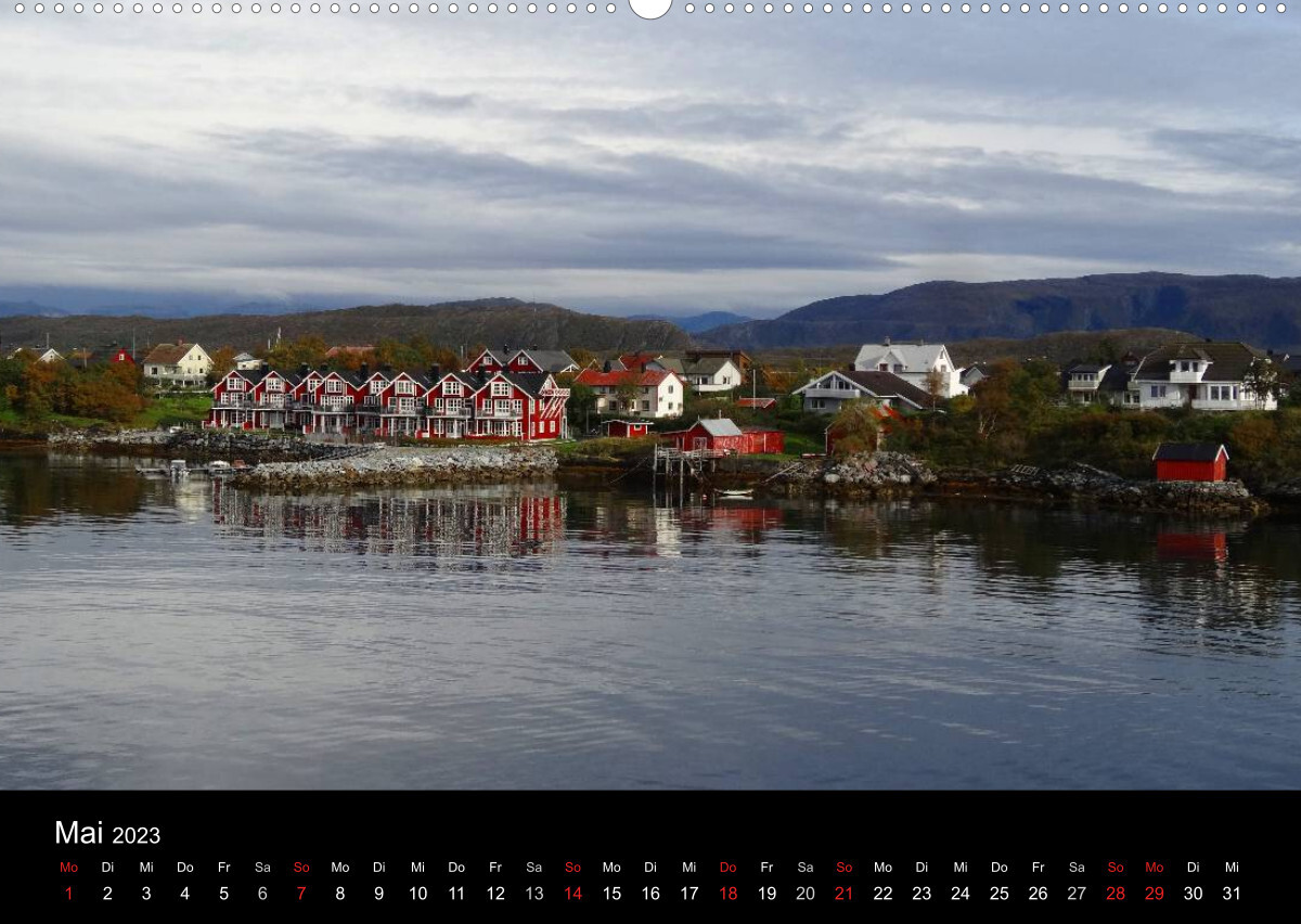 Impressionen von Norwegen entlang der Hurtigruten (Wandkalender 2023 DIN A2 quer)