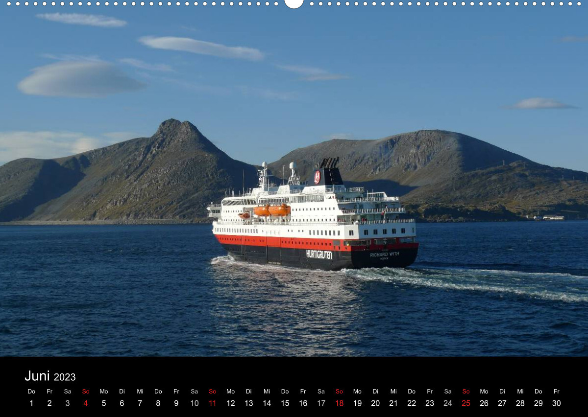 Impressionen von Norwegen entlang der Hurtigruten (Wandkalender 2023 DIN A2 quer)