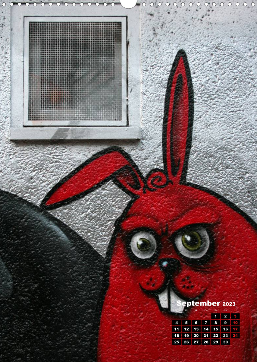 Graffiti &amp; Streetart 2023 / CH-Version (Wandkalender 2023 DIN A3 hoch)