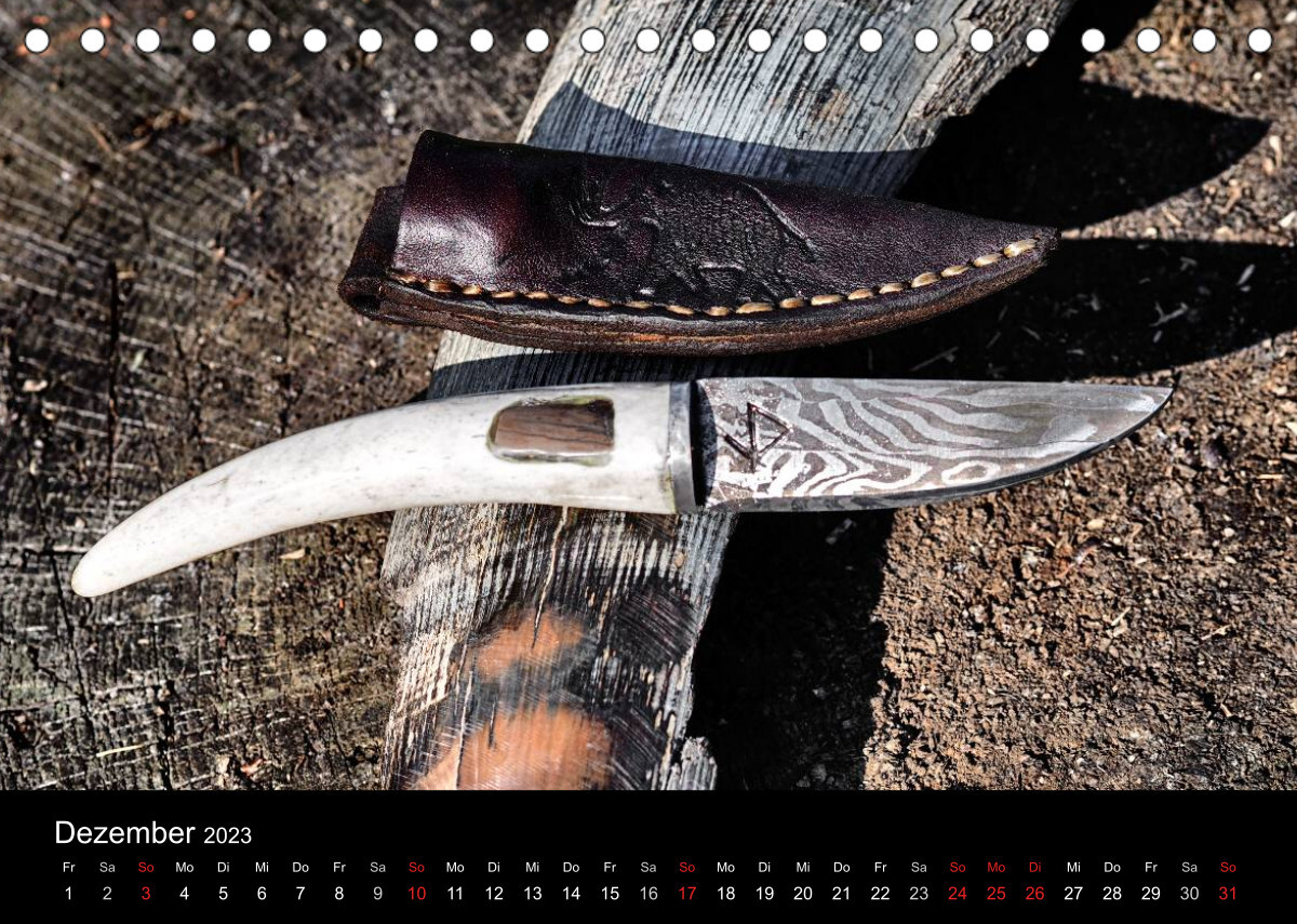 Alte Handwerkskunst Messerschmied (Tischkalender 2023 DIN A5 quer)