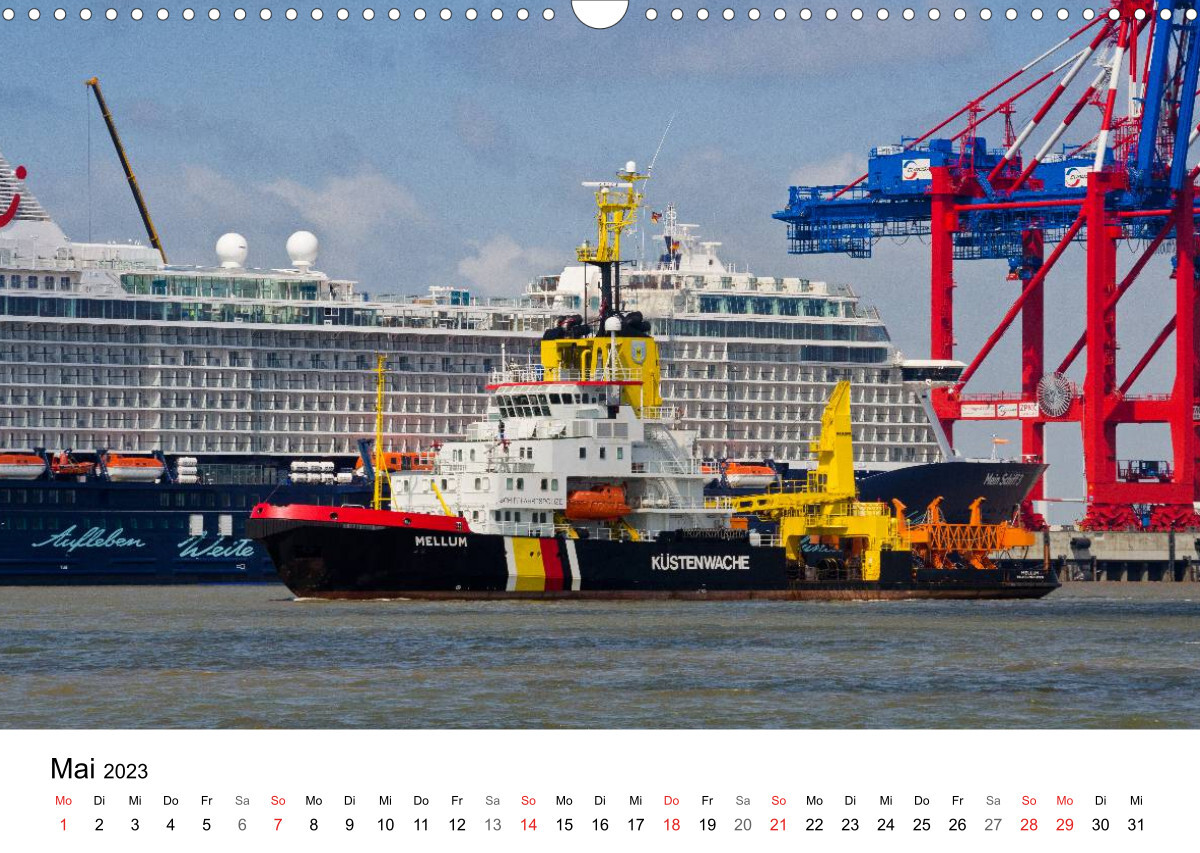Maritime Impressionen Wilhelmshaven (Wandkalender 2023 DIN A3 quer)