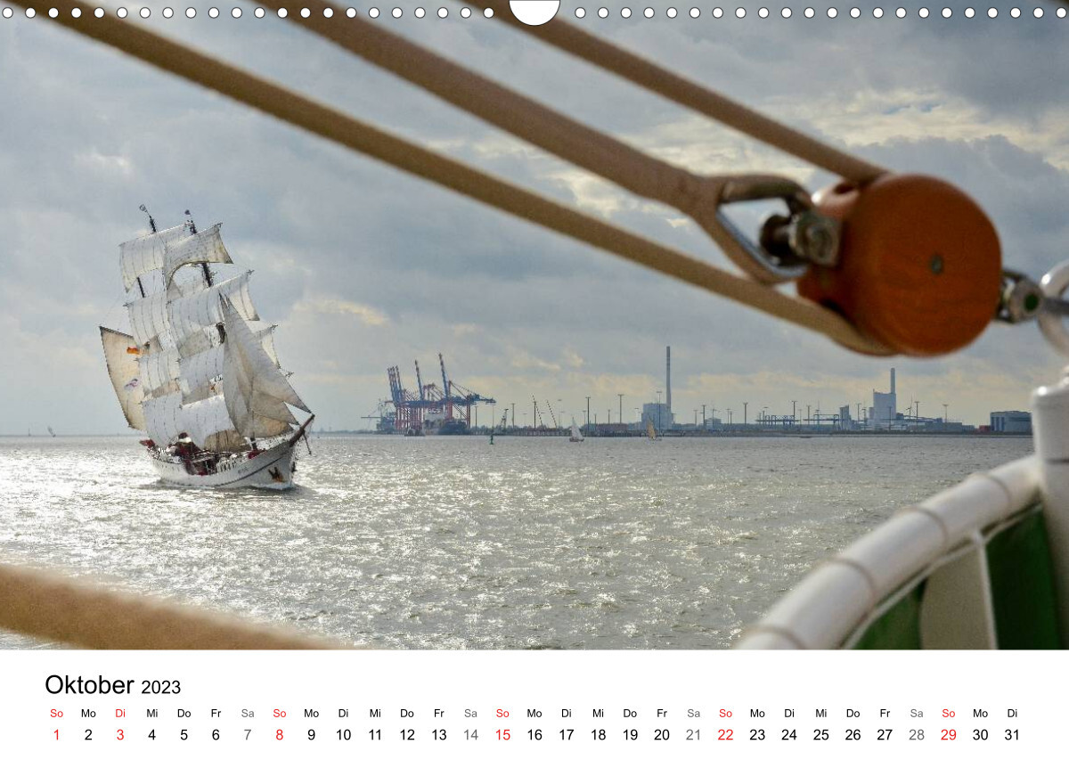 Maritime Impressionen Wilhelmshaven (Wandkalender 2023 DIN A3 quer)