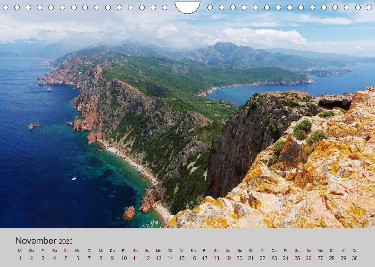 Korsika - Der Golf von Porto (Wandkalender 2023 DIN A4 quer)