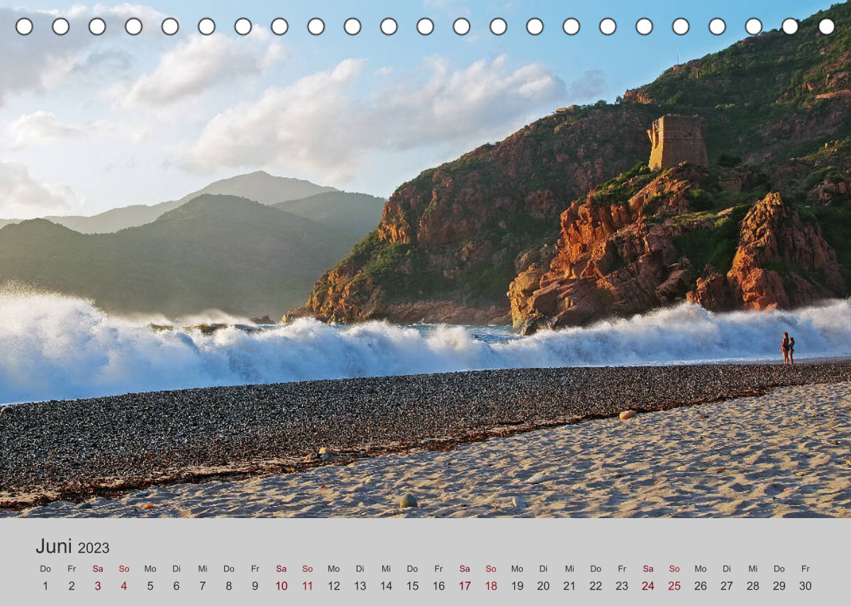 Korsika - Der Golf von Porto (Tischkalender 2023 DIN A5 quer)