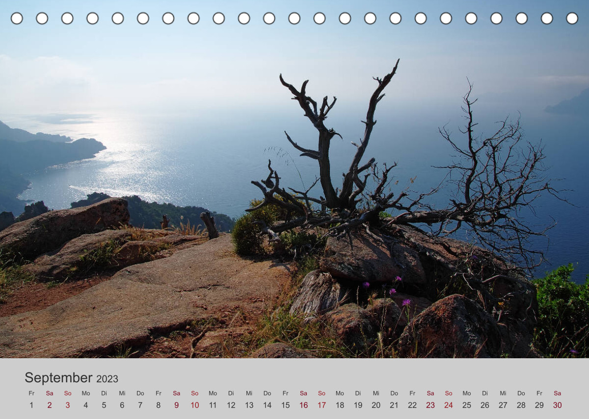 Korsika - Der Golf von Porto (Tischkalender 2023 DIN A5 quer)