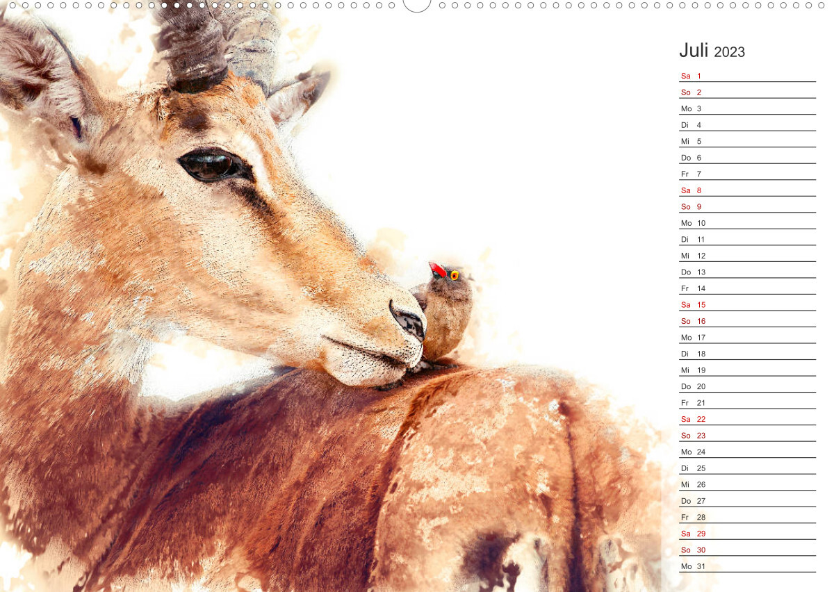 Tierportraits - Fine Art (Premium, hochwertiger DIN A2 Wandkalender 2023, Kunstdruck in Hochglanz)
