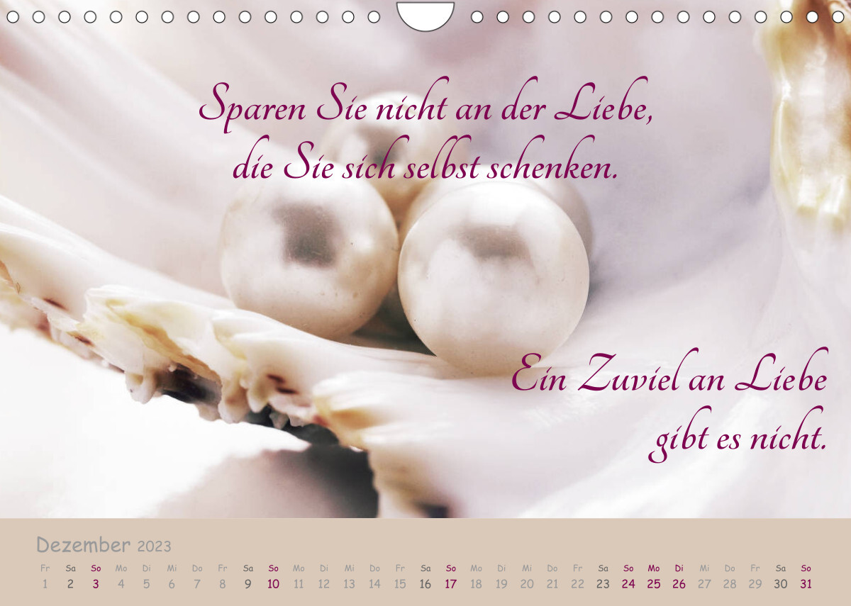 Innere Perlen (Wandkalender 2023 DIN A4 quer)