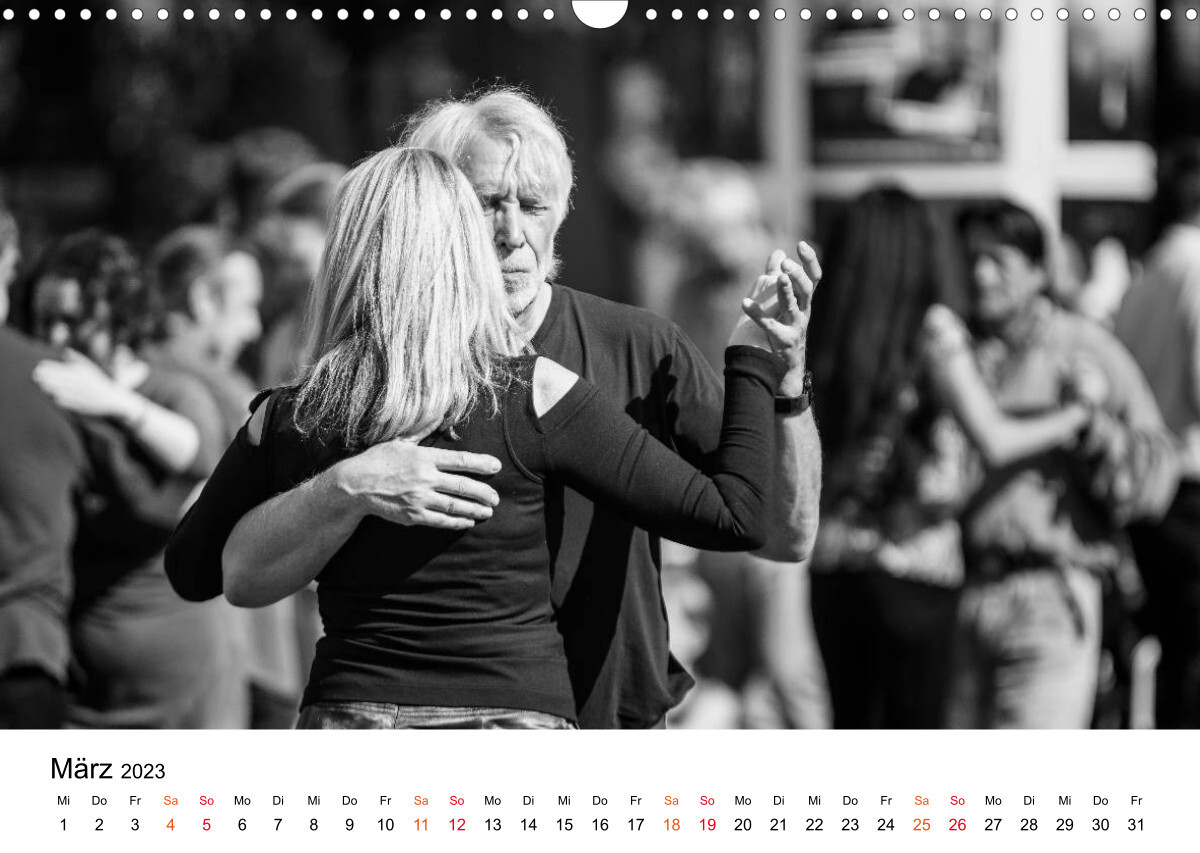 Tango Argentino - Paare beim Tanz auf öffentlichen Plätzen (Wandkalender 2023 DIN A3 quer)