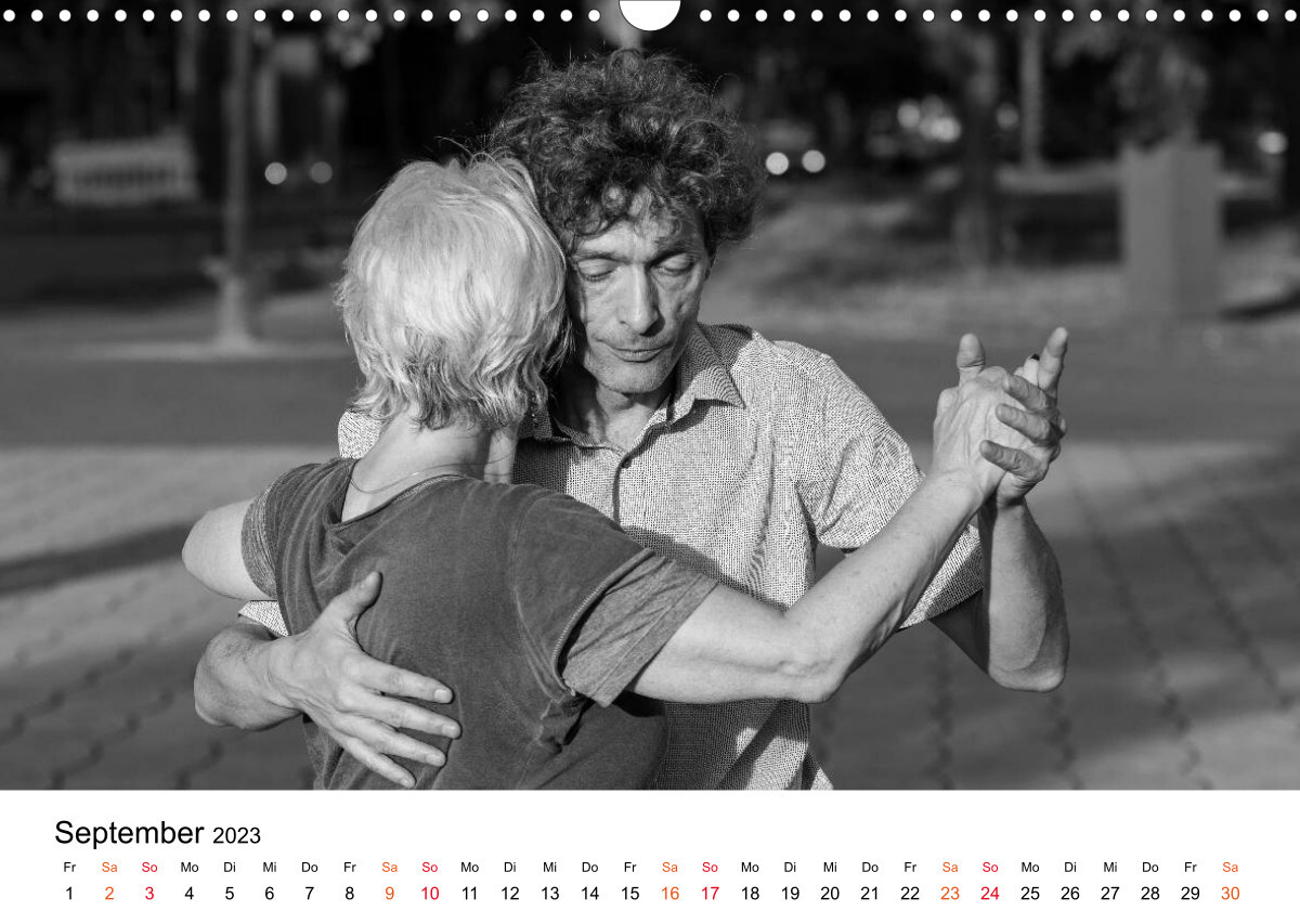 Tango Argentino - Paare beim Tanz auf öffentlichen Plätzen (Wandkalender 2023 DIN A3 quer)