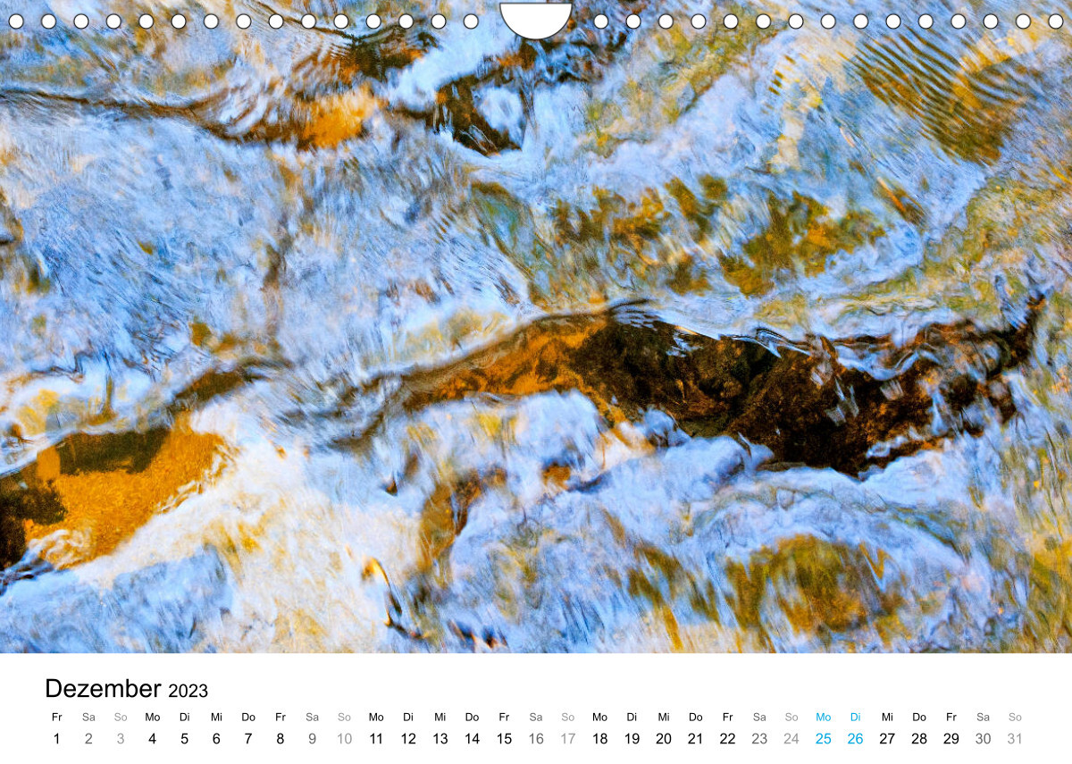 Wasser-Farben (Wandkalender 2023 DIN A4 quer)