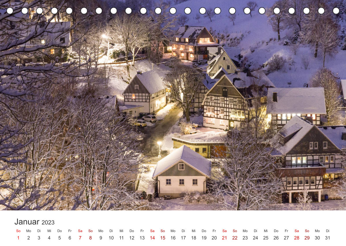 Bundesgolddorf Westfeld-Ohlenbach (Tischkalender 2023 DIN A5 quer)