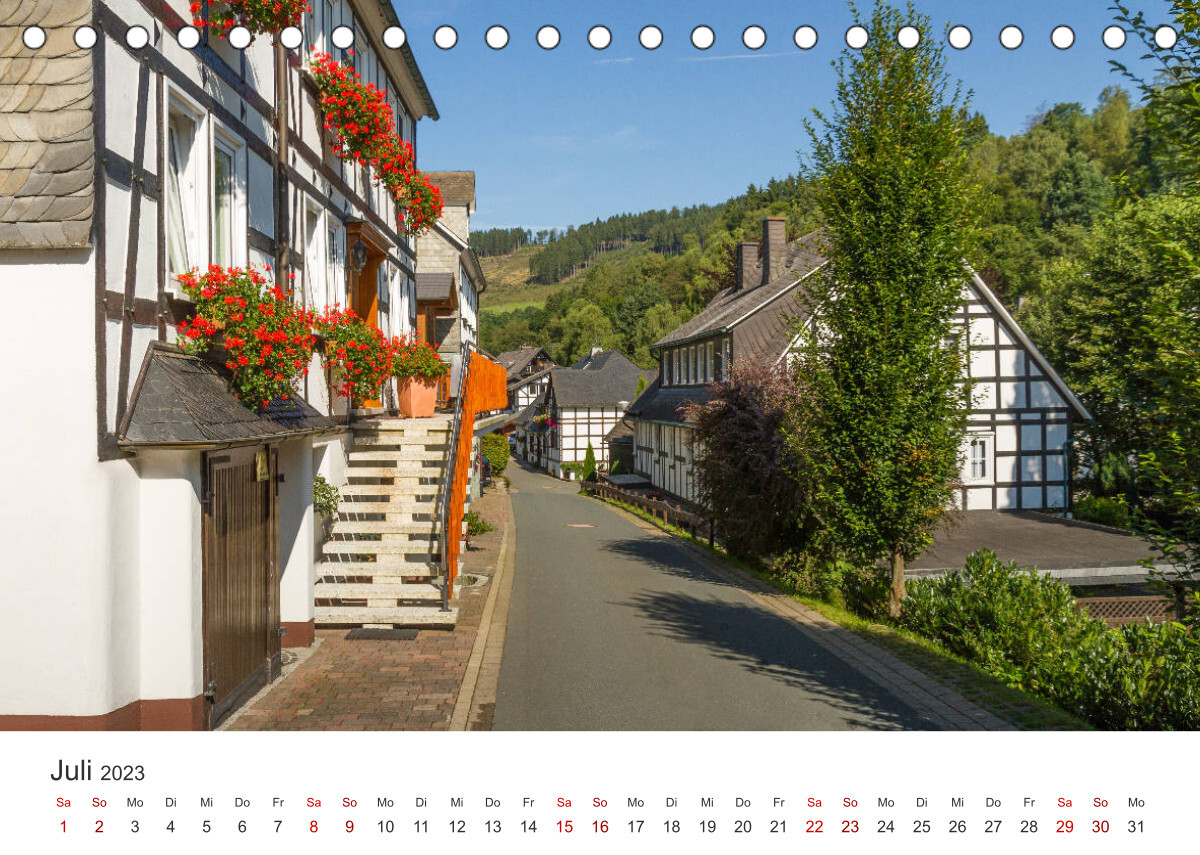 Bundesgolddorf Westfeld-Ohlenbach (Tischkalender 2023 DIN A5 quer)