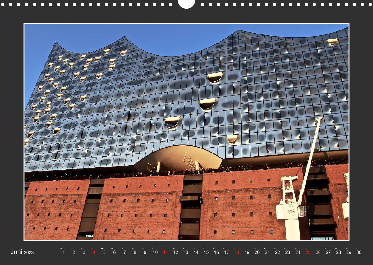 Die Elbphilharmonie Hamburg (Wandkalender 2023 DIN A3 quer)