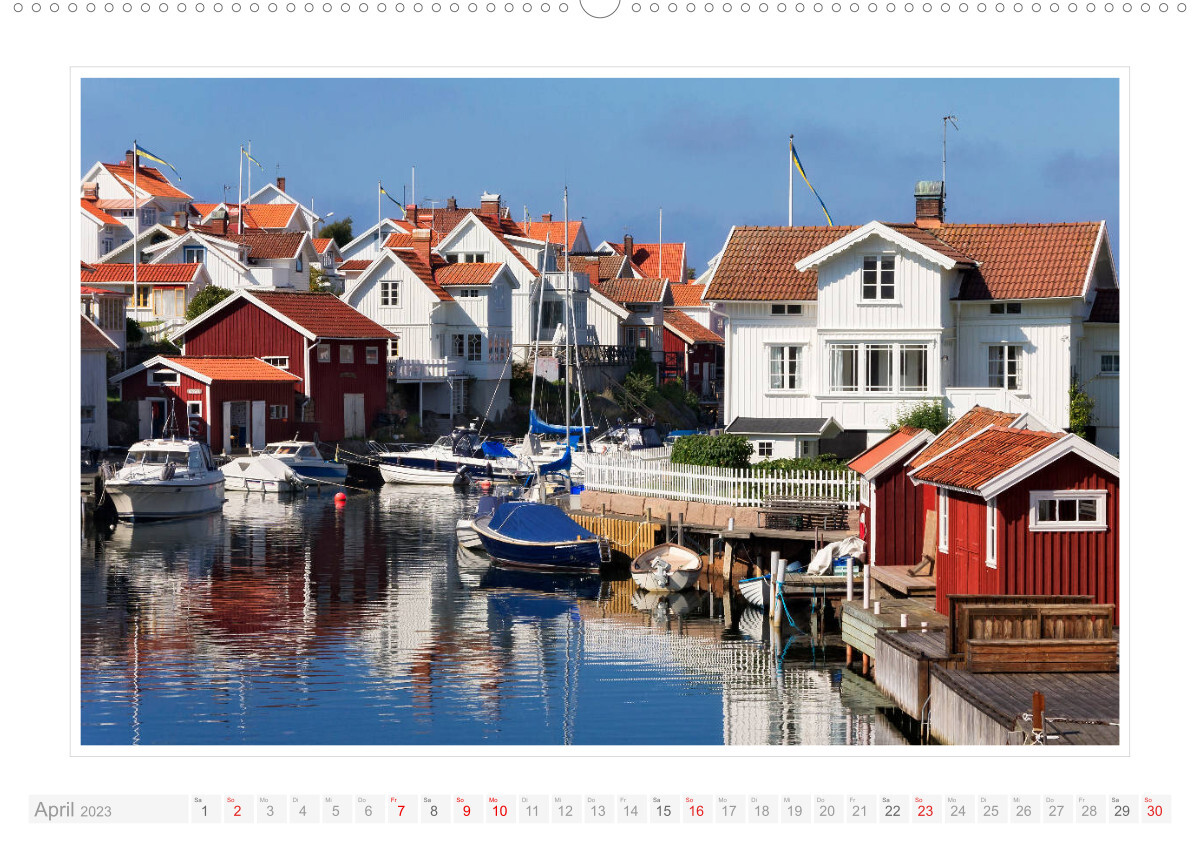 Bohuslän. Lysekil - Fiskebäckskil - Grundsund (Wandkalender 2023 DIN A2 quer)