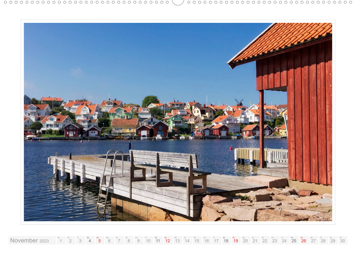 Bohuslän. Lysekil - Fiskebäckskil - Grundsund (Wandkalender 2023 DIN A2 quer)
