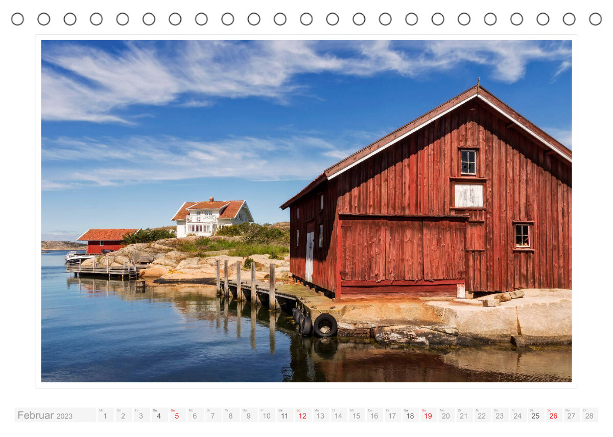 Bohuslän. Smögen - Hunnebostrand - Kungshamn (Tischkalender 2023 DIN A5 quer)