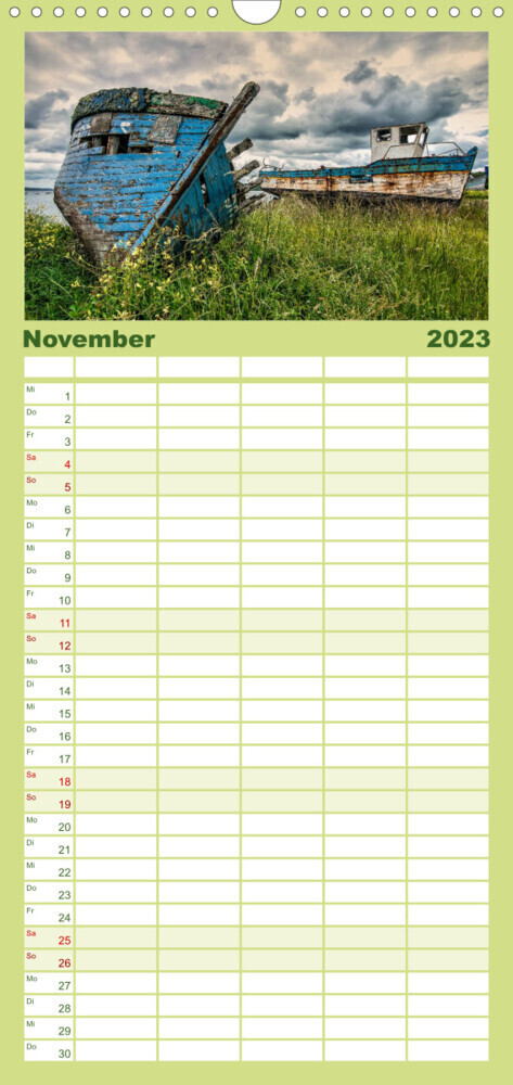 Familienplaner Bretonische Impressionen (Wandkalender 2023 , 21 cm x 45 cm, hoch)