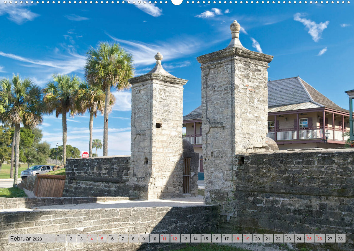 GEOclick calendar: Florida (Premium, hochwertiger DIN A2 Wandkalender 2023, Kunstdruck in Hochglanz)