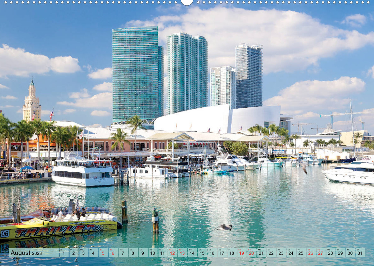 GEOclick calendar: Florida (Premium, hochwertiger DIN A2 Wandkalender 2023, Kunstdruck in Hochglanz)