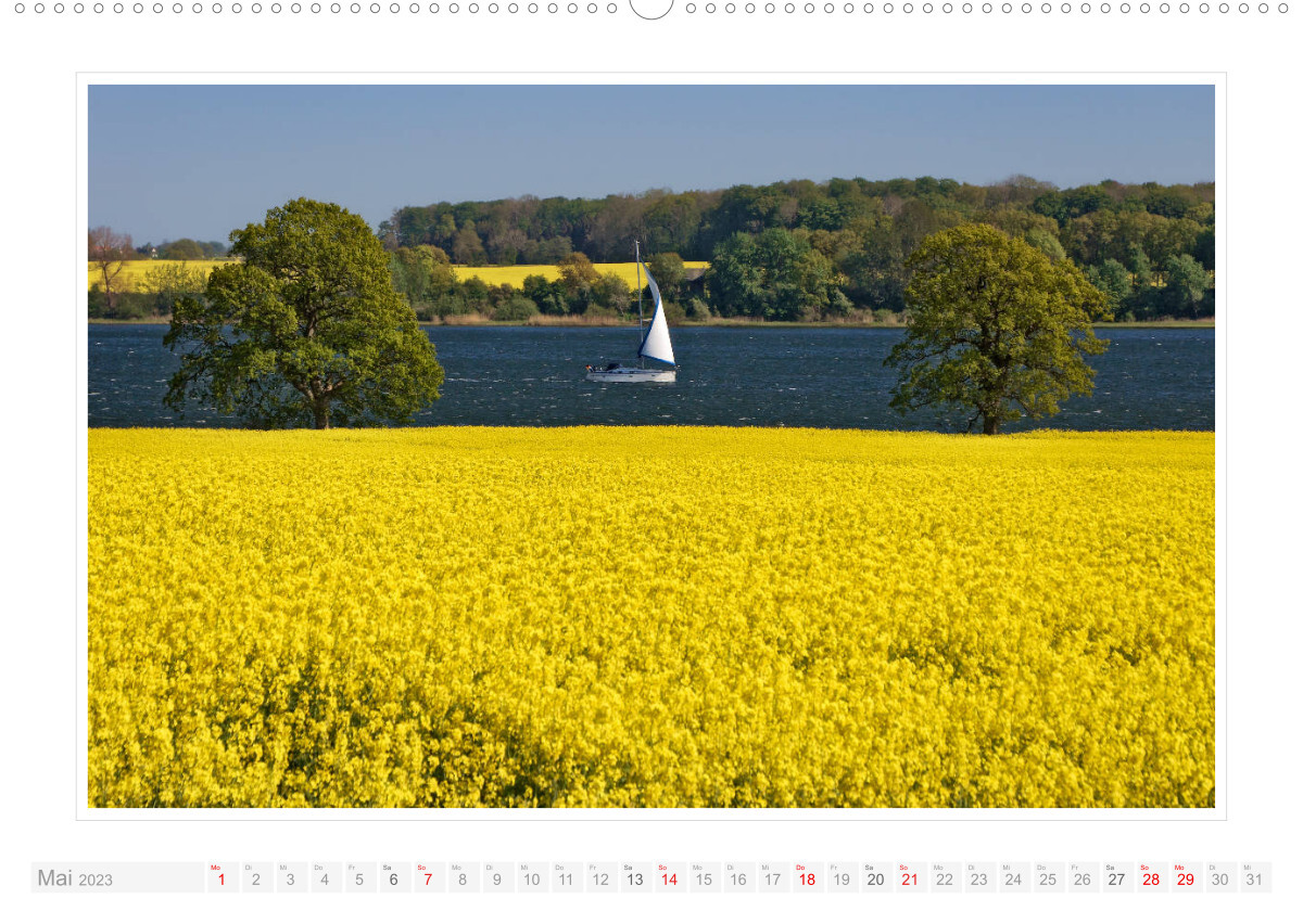 Schleswig-Holstein - über Stadt und Land (Wandkalender 2023 DIN A2 quer)