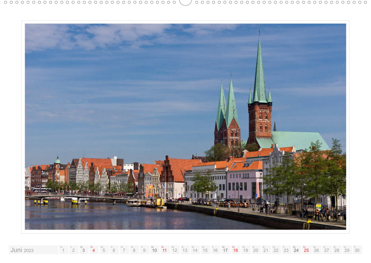 Schleswig-Holstein - über Stadt und Land (Wandkalender 2023 DIN A2 quer)