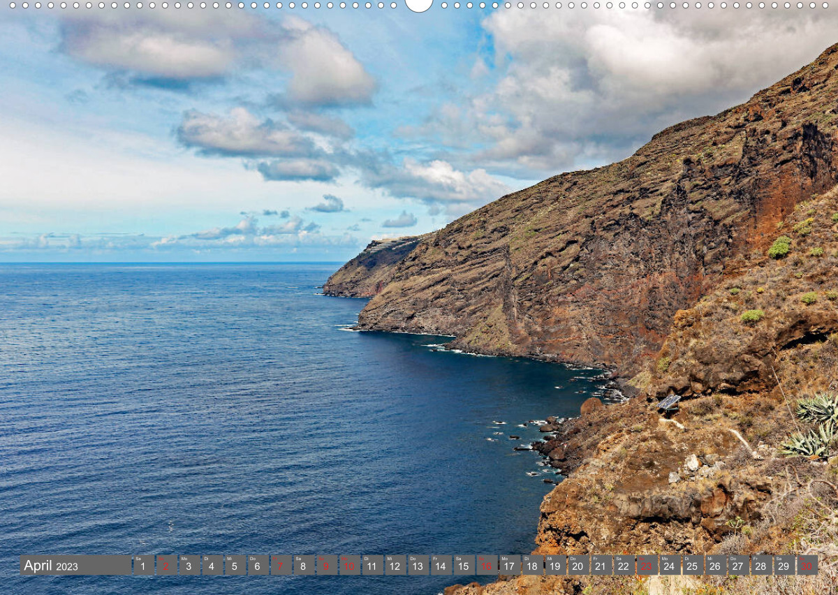 Urlaub auf La Palma (Premium, hochwertiger DIN A2 Wandkalender 2023, Kunstdruck in Hochglanz)
