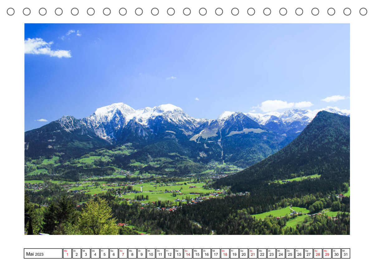 Sehnsuchtsorte im Berchtesgadener Land (Tischkalender 2023 DIN A5 quer)