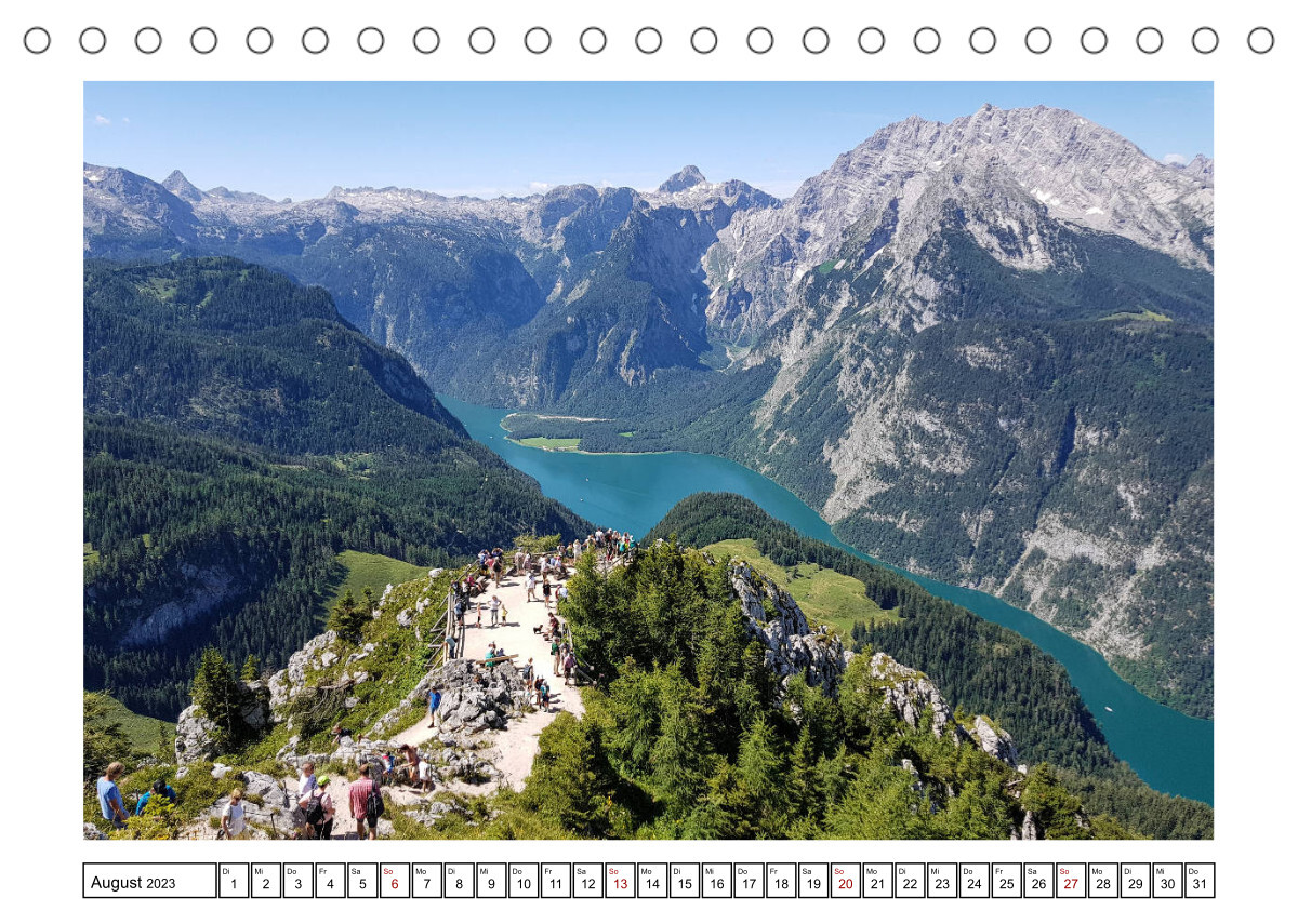 Sehnsuchtsorte im Berchtesgadener Land (Tischkalender 2023 DIN A5 quer)