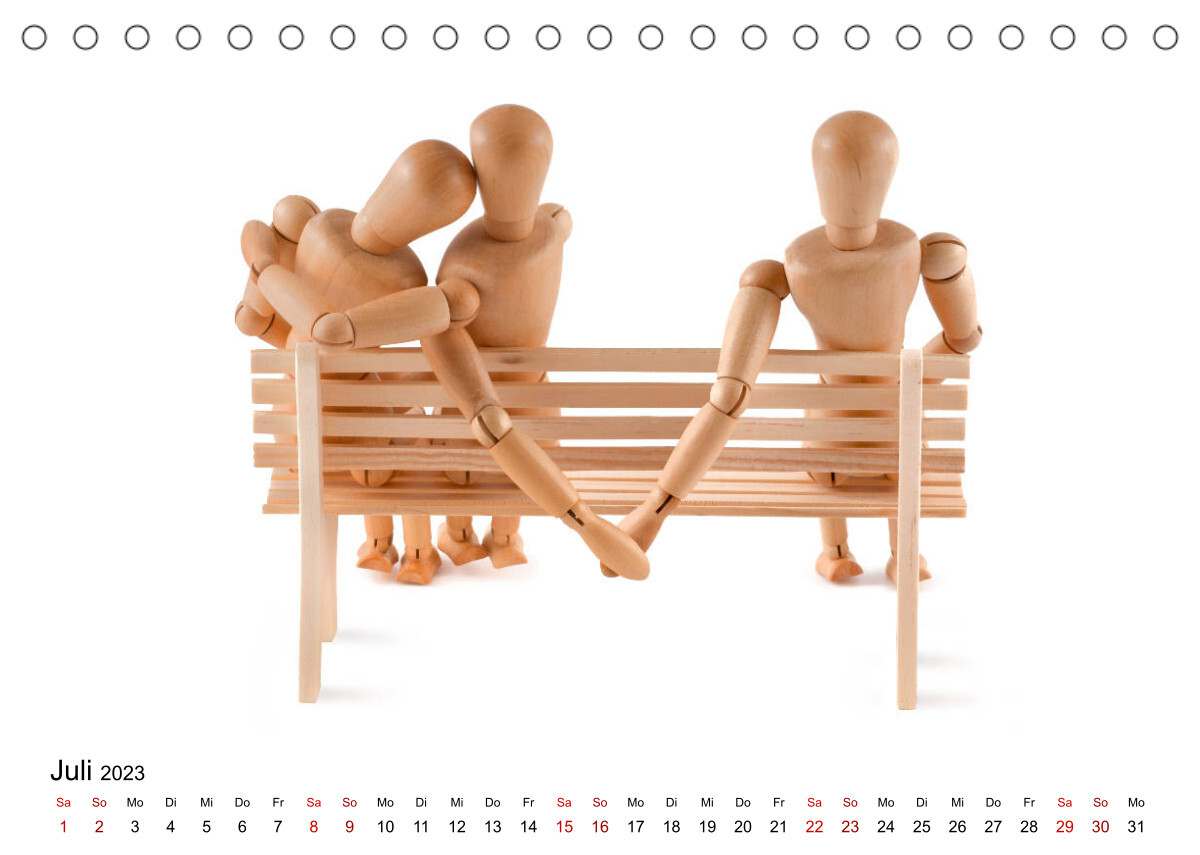 Und immer wieder mit Liebe (Tischkalender 2023 DIN A5 quer)