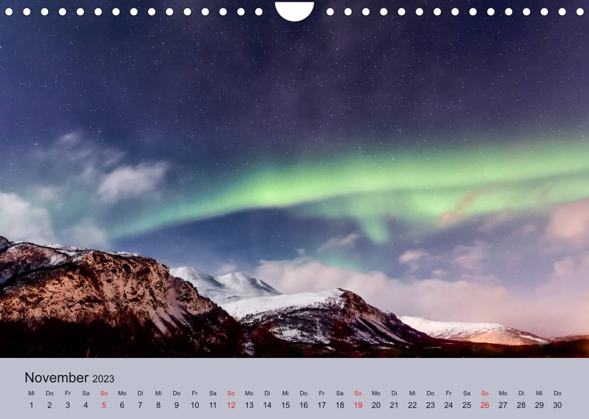 Norwegen - Mythos Nordlichter (Wandkalender 2023 DIN A4 quer)