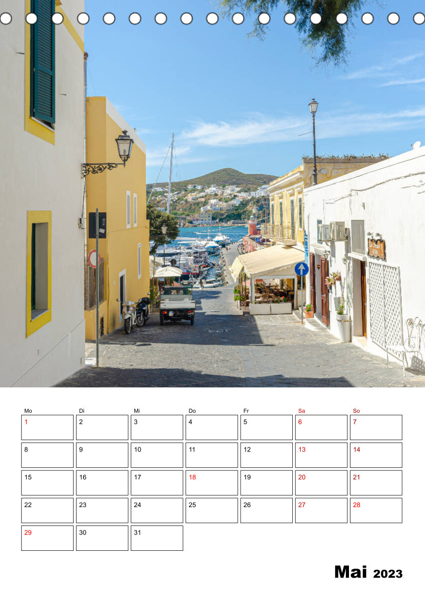 Insel Ponza - Italien (Tischkalender 2023 DIN A5 hoch)
