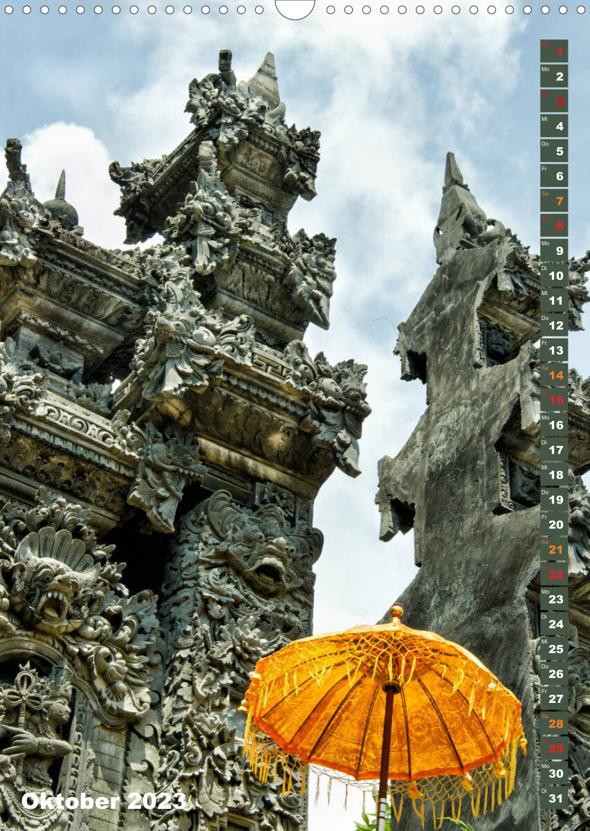 Exotisches Bali (Wandkalender 2023 DIN A3 hoch)
