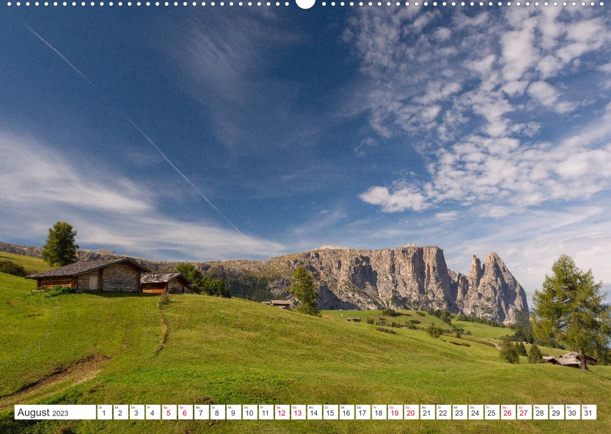 Zauberhaftes Südtirol (Premium, hochwertiger DIN A2 Wandkalender 2023, Kunstdruck in Hochglanz)