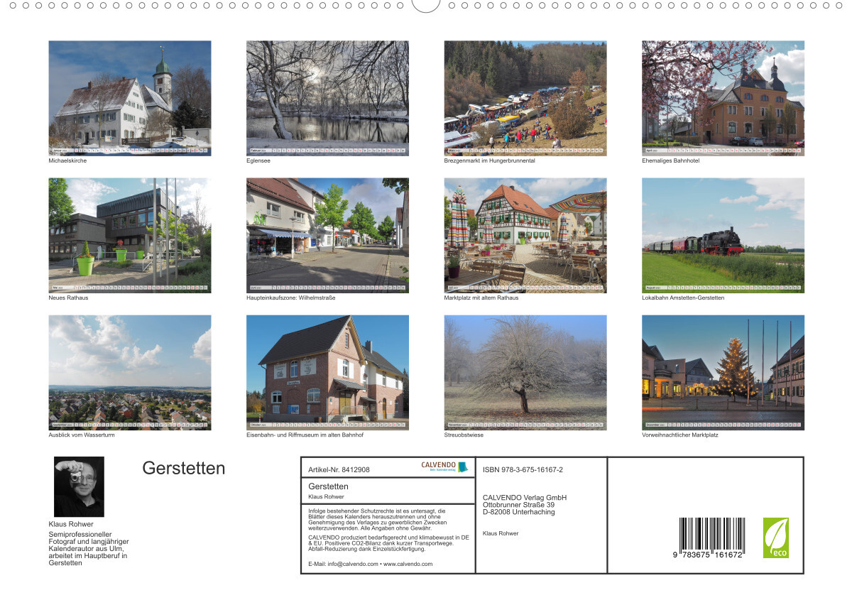 Gerstetten (Premium, hochwertiger DIN A2 Wandkalender 2023, Kunstdruck in Hochglanz)