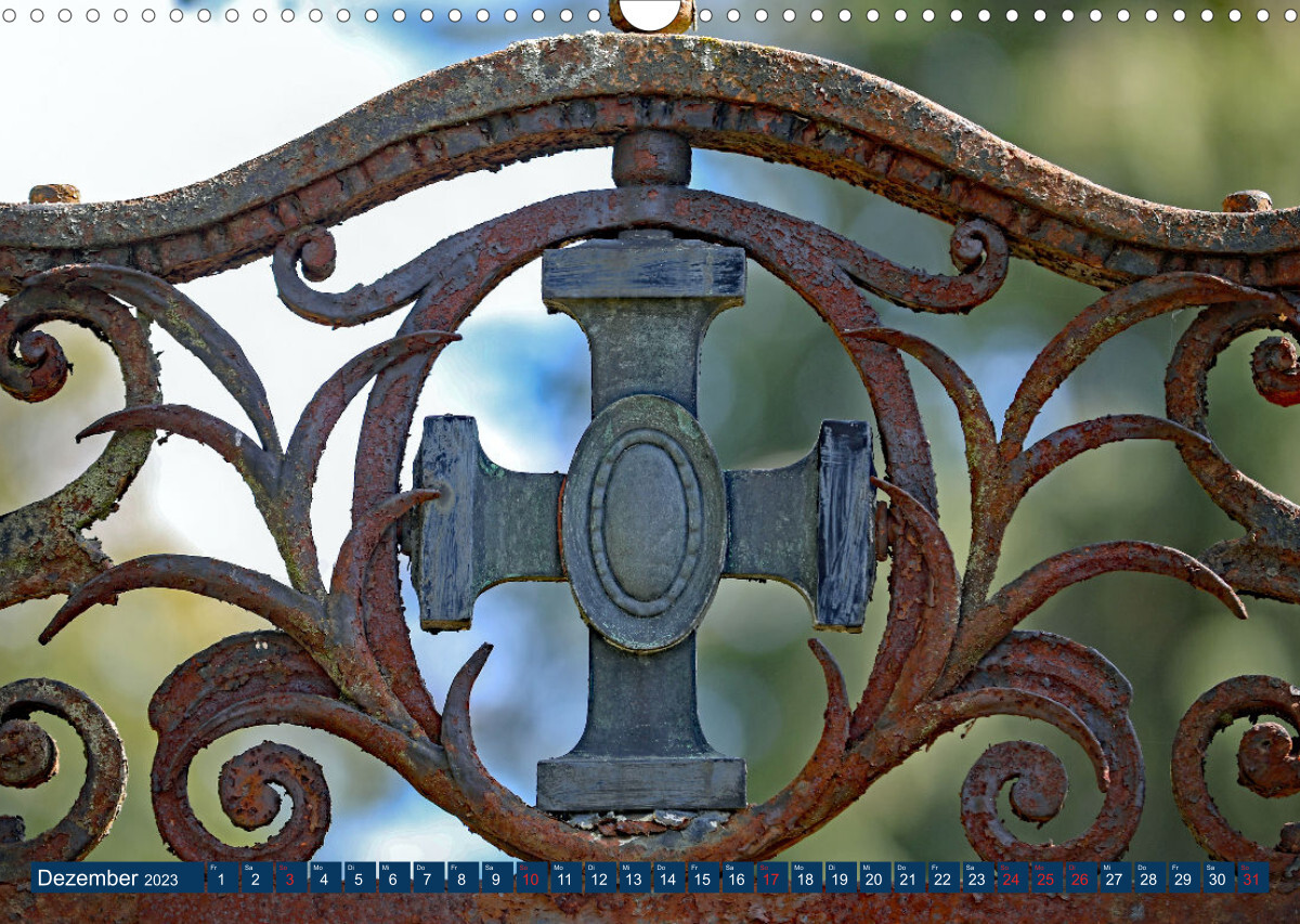 Hauptfriedhof Karlsruhe (Wandkalender 2023 DIN A3 quer)