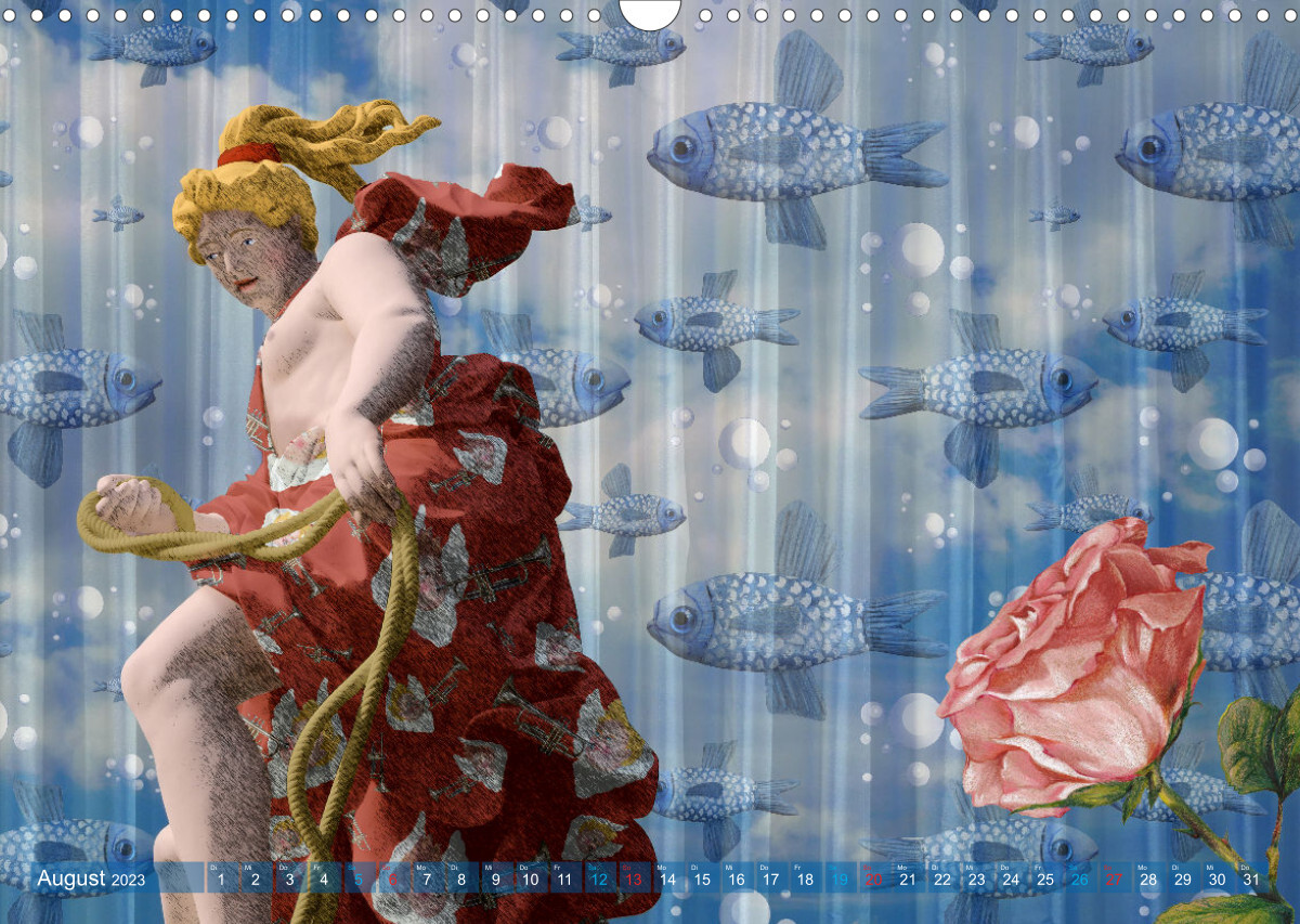 Zauberhaft sorglos Ein magischer Blick auf die Götter im Park Sanssouci (Wandkalender 2023 DIN A3 quer)