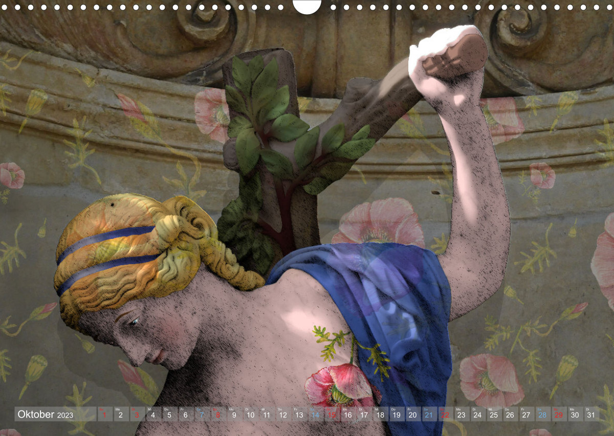Zauberhaft sorglos Ein magischer Blick auf die Götter im Park Sanssouci (Wandkalender 2023 DIN A3 quer)