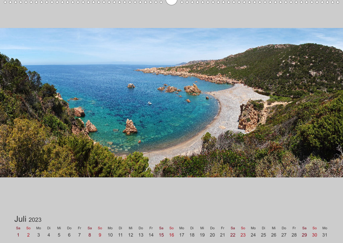 Sardinien  Die Nordküste (Wandkalender 2023 DIN A2 quer)