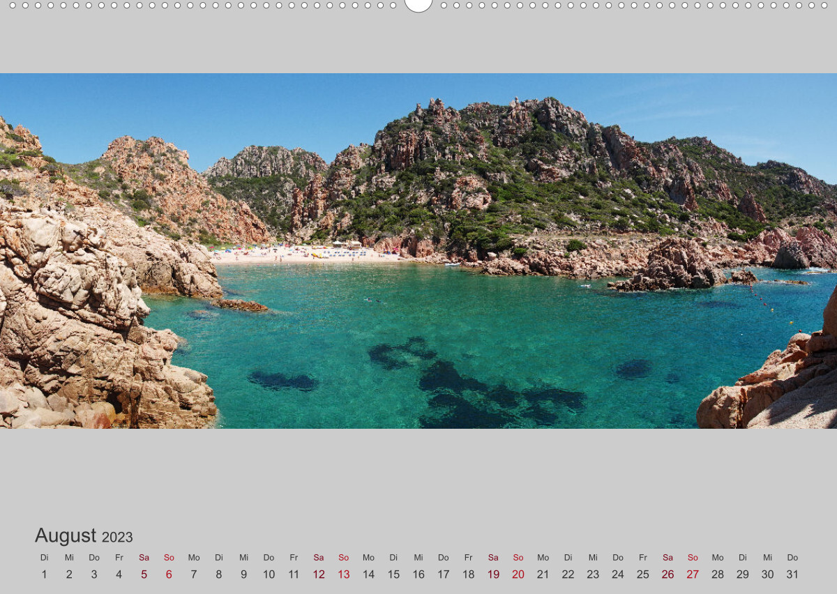Sardinien  Die Nordküste (Wandkalender 2023 DIN A2 quer)