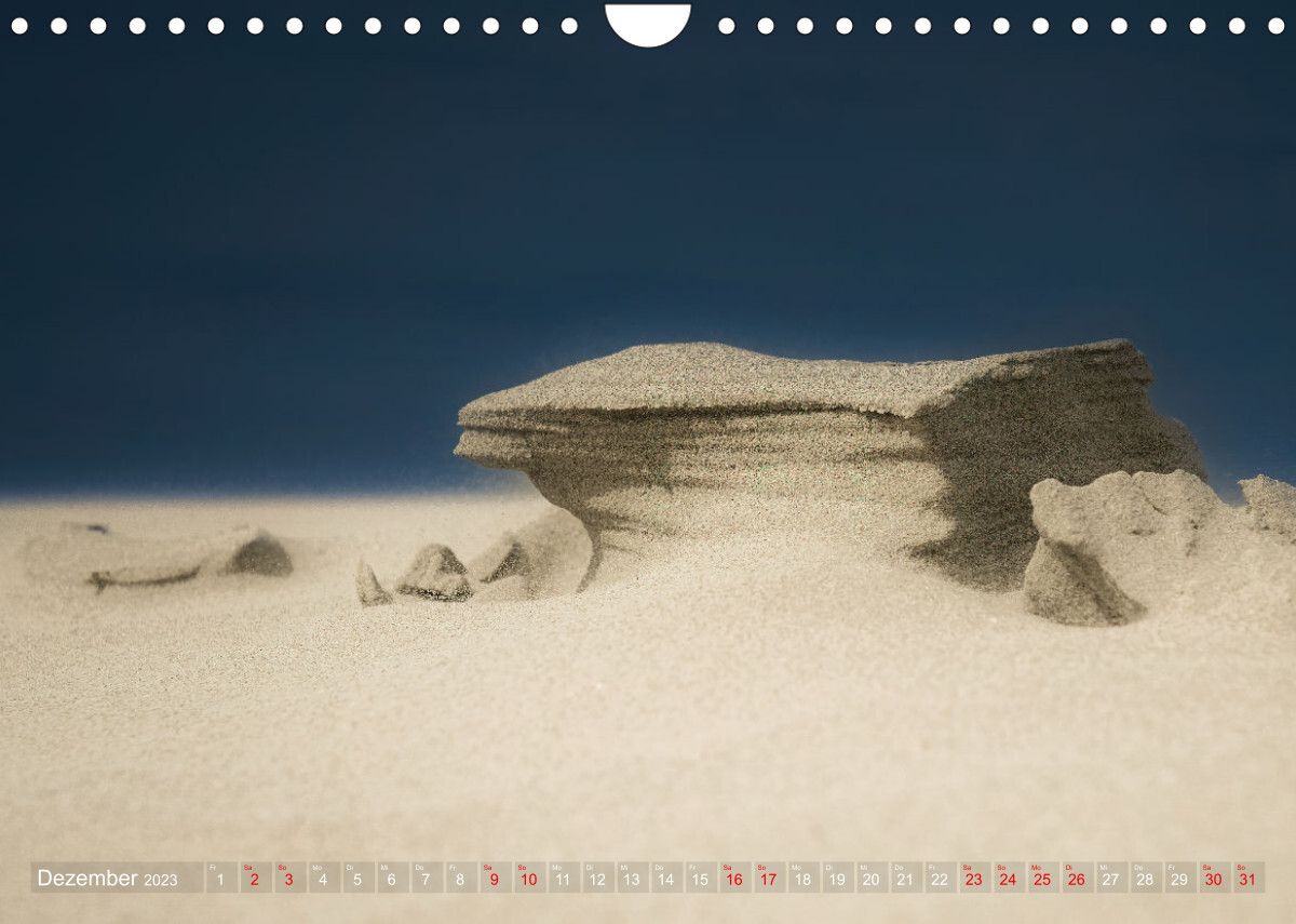 Sand-ART, von Wind und Wellen geformt (Wandkalender 2023 DIN A4 quer)