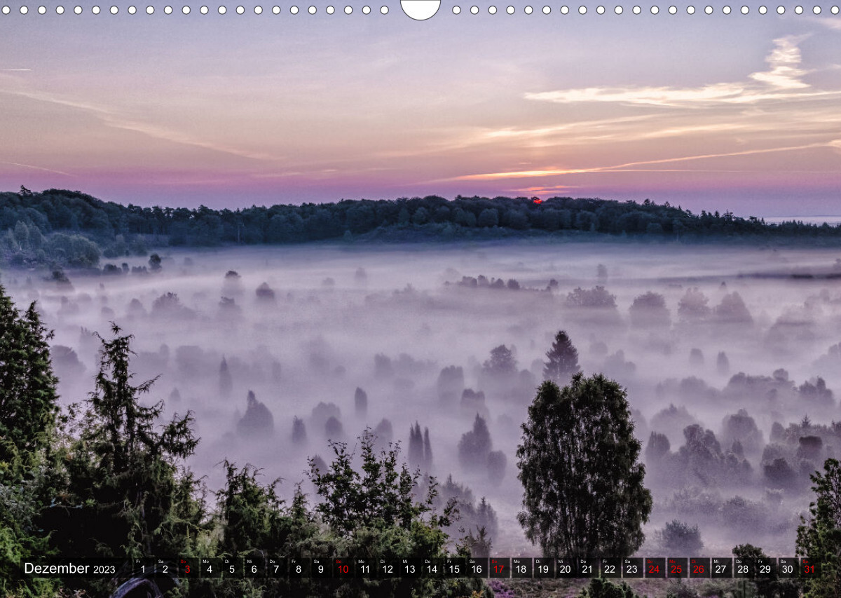 Die Lüneburger Heide - Faszination einer Naturlandschaft (Wandkalender 2023 DIN A3 quer)