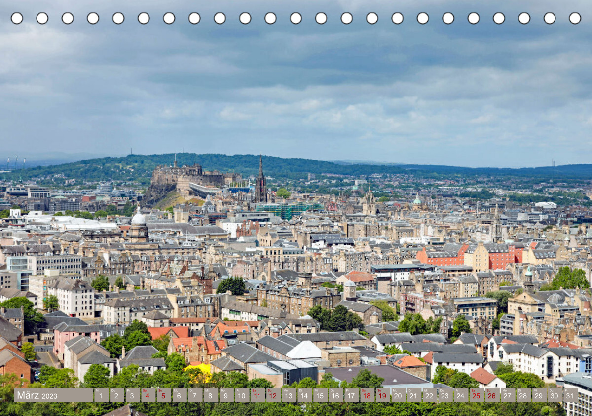 So schön ist Edinburgh (Tischkalender 2023 DIN A5 quer)