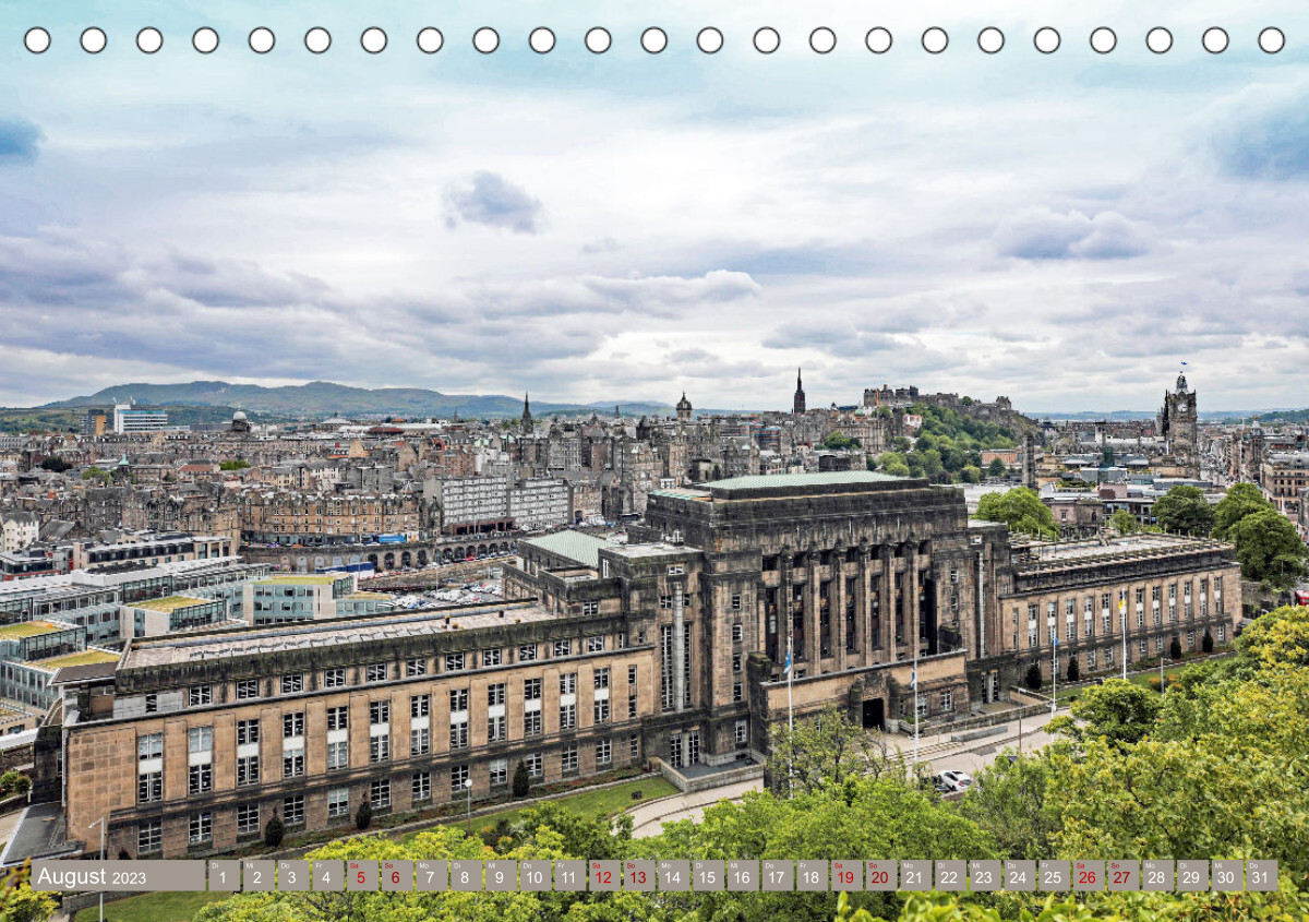 So schön ist Edinburgh (Tischkalender 2023 DIN A5 quer)