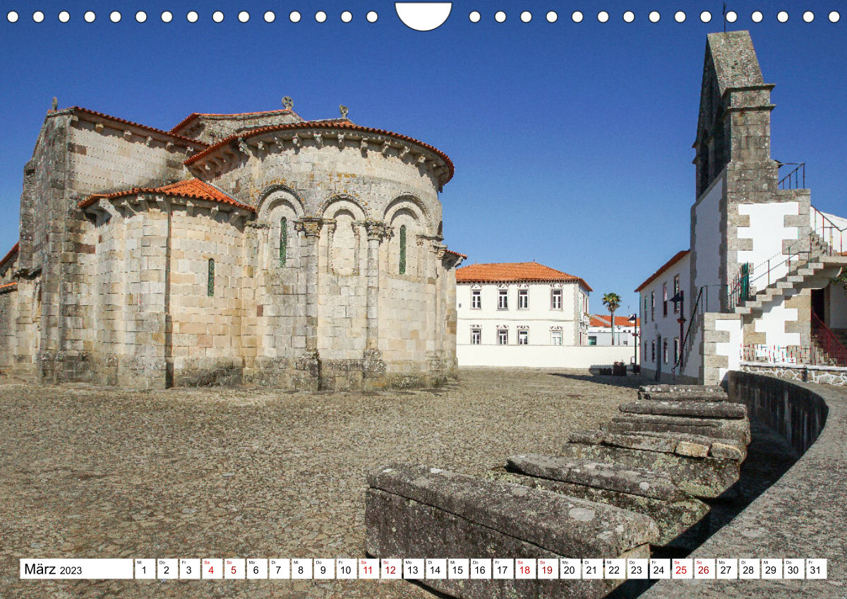 Unterwegs - Caminho Português. Zu Fuß auf dem Portugiesischen Jakobsweg (Wandkalender 2023 DIN A4 quer)