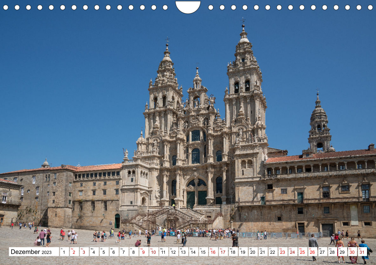 Unterwegs - Caminho Português. Zu Fuß auf dem Portugiesischen Jakobsweg (Wandkalender 2023 DIN A4 quer)