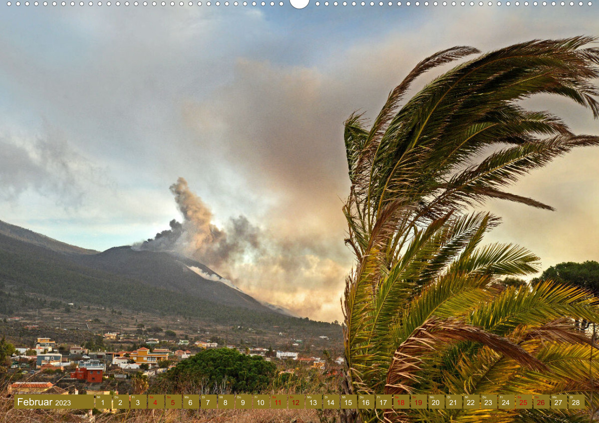 La Palma - der Vulkan Tajogaite (Premium, hochwertiger DIN A2 Wandkalender 2023, Kunstdruck in Hochglanz)
