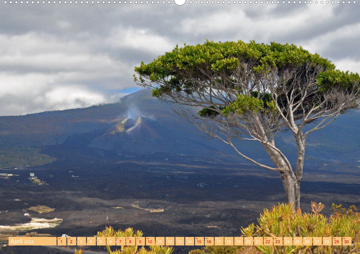 La Palma - der Vulkan Tajogaite (Premium, hochwertiger DIN A2 Wandkalender 2023, Kunstdruck in Hochglanz)